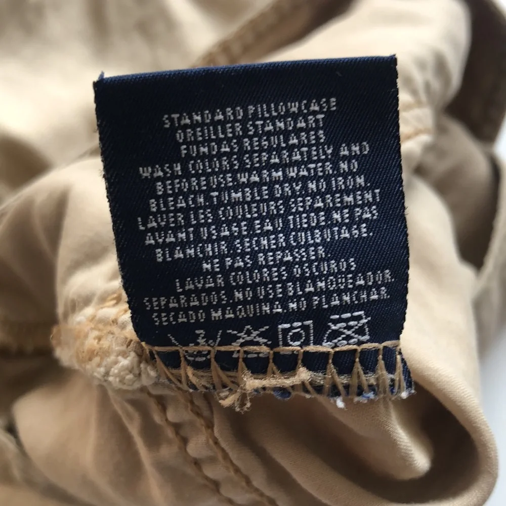 Ralph Lauren Pillowcase Polo Kaki Pillowcase Tan Ralph Lauren Preppy Lauren Tan